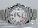 Rolex Datejust Copy Watch SS President White Roman Men Watch